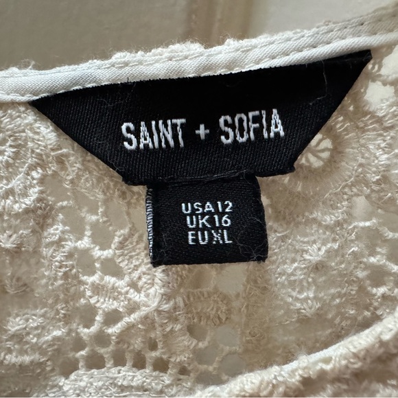 Saint + Sofia US 12 Sadie Blouse, Cream - Picture 2 of 10